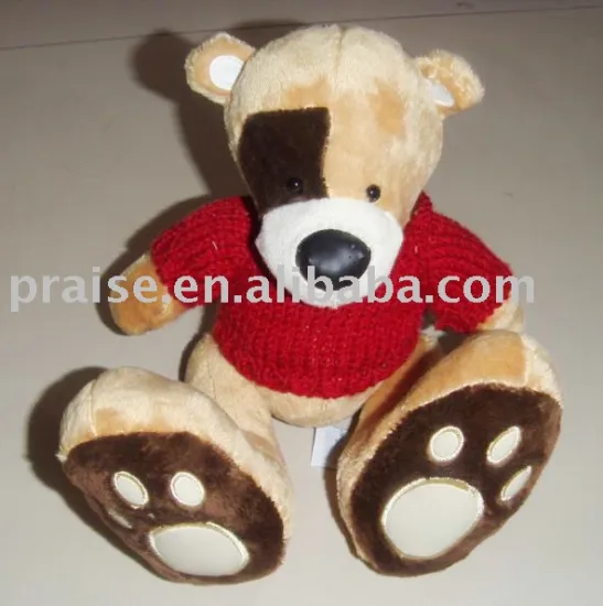 soft big foot dog with beautiful sweater