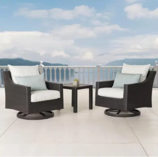 Outdoor Rattan Swivel Hanging Swing Chair