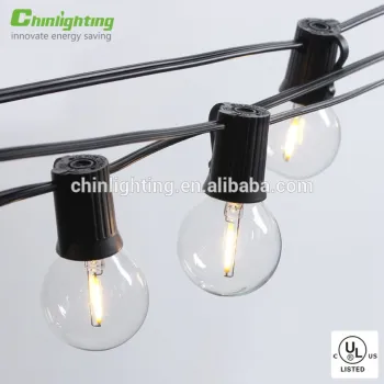 18.3feet Christmas string lights G40 Globe filament bulb warm white color