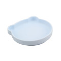 Bear-shaped Blue Silicone Baby Bowl Set with Spoon