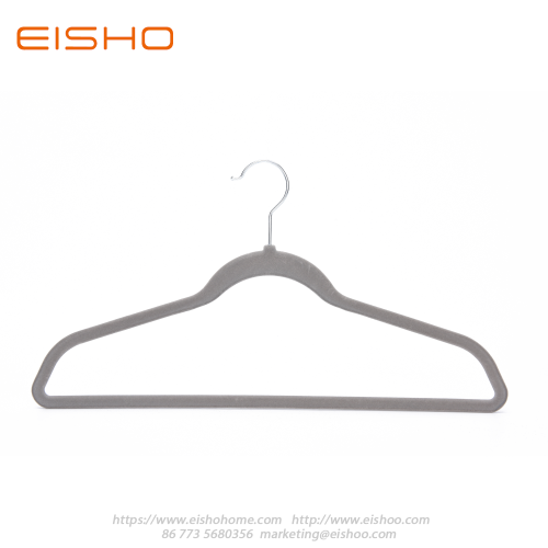 EISHO Home Premium perchas de terciopelo gris para ropa