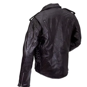 Genuine men's leather jacket