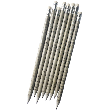 Newspaper Pencils in Paper Box - Set of 6 for Coloring