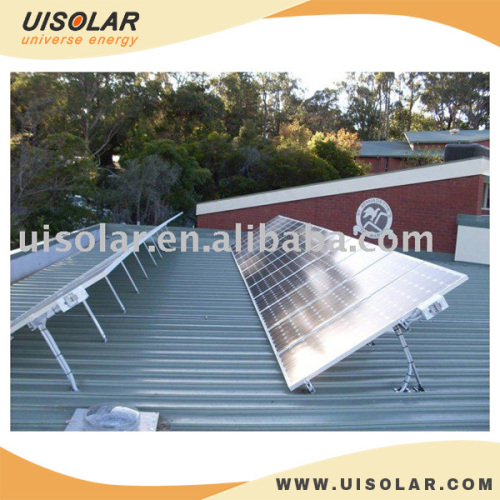 SUS304 Material Adjustable Leg Flat Tin Roof Solar Mounting System