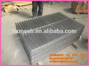 black wire mesh sheet/6.5mm rib wire mesh/wire rod welded mesh 1mx2m