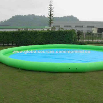 Inflatable Water Pool, 15m Circular Pool, Made of 0.9 and 0.6mm PVC Tarpaulin