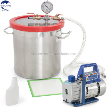 3 Gallon Stainless Steel Vacuum Chamber Kit for Degassing Urethanes, Silicones, and Epoxies