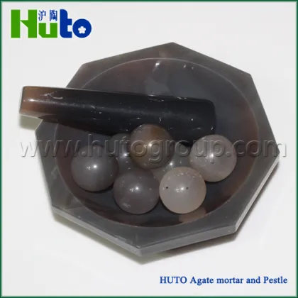 HUTO Brand Agate Mortar & Pestle