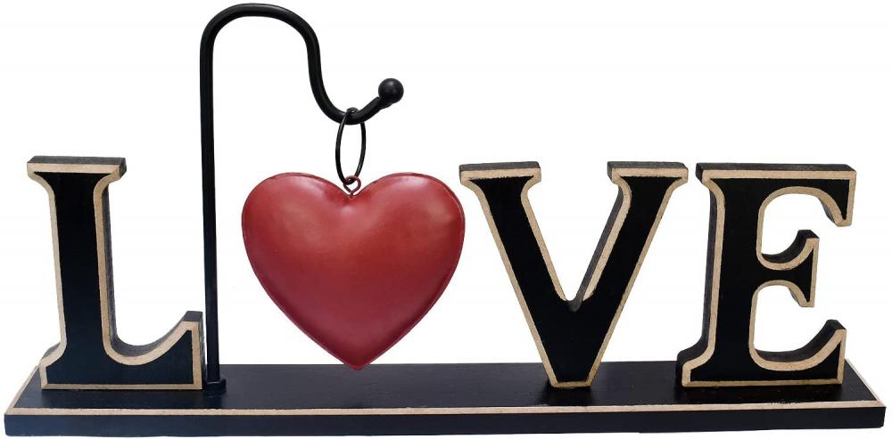 Wood Love Sign Freestanding Letters Cutout