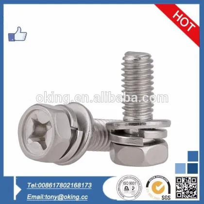 China made philips pan head combination screw