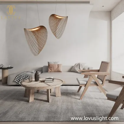 Wooden technology villa chandelier decorative ceiling chandelier