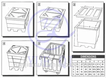 customized rotational rotomolding hopper mould