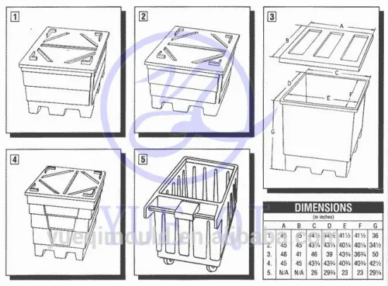 customized rotational rotomolding hopper mould
