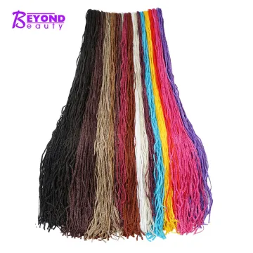 private label Long thin Zizi ombre Box Braids  28inch Micro Knot Zizi Braids Curly zizi box Crochet Hair Extensions Crochet