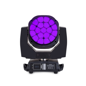 19x15W RGBW 4 IN 1 Zoom Big Eyes Beam LED Wash Moving Head Light K10 Bee Eye