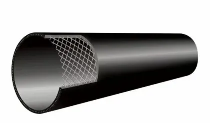 HDPE efficiency wire mesh skeleton plastic composite pipe