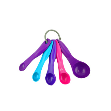 5pcs cuillères à mesurer colorées PP cuisine