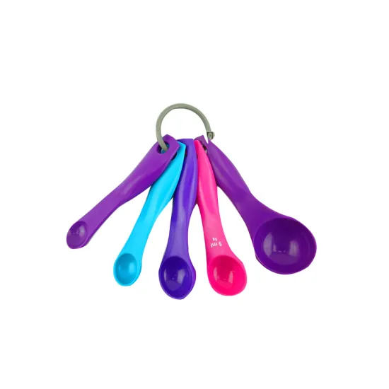 5pcs colorful PP kitchen measuring spoons