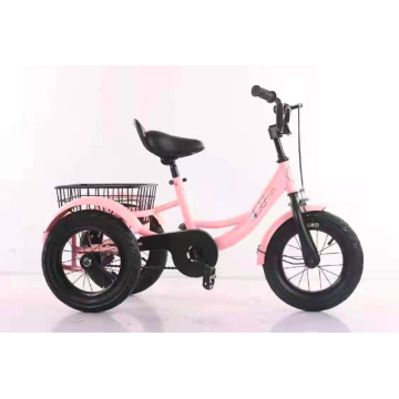 バスケット付きの子供の三輪車：12 "/14"/16 "/20"オプション