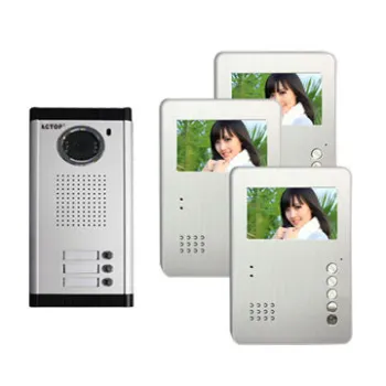2014 Cheap hot sale 4.3-inch handsfree intercom video doorphone system with 4-wire cableNew