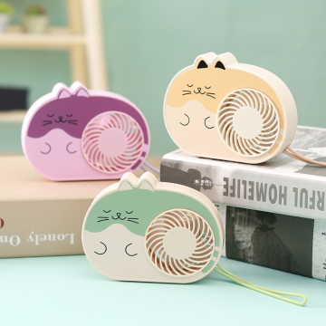 Cat handheld rechargeable small fan