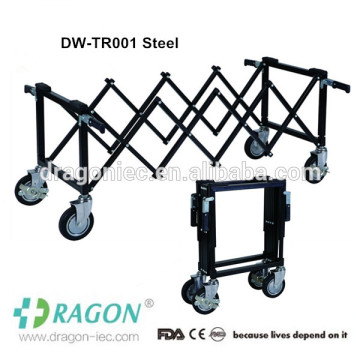 Steel bier coffin trolley funeral home supplies manufacturers