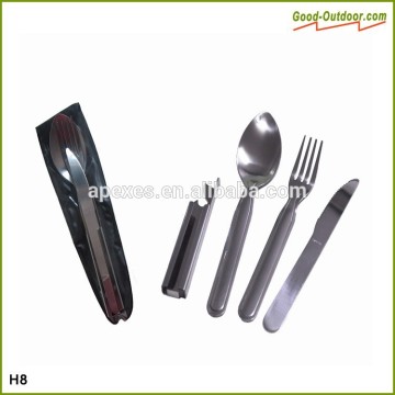 4PCS Camping Stainless Steel Picnic Cutlery Set