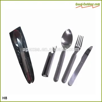 4PCS Camping Stainless Steel Picnic Cutlery Set