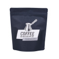Matt Finish Black Ziplock Roasted Coffee Bag Pouches flexible packaging