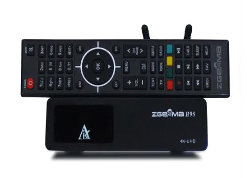 Super Sale ZGEMMA H9S 4K UHD H.265/HEVC digital satellite tv deocder dvb s2/s2x multistream with iptv stream with build-in wifi