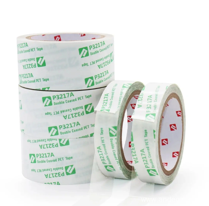 Crown 7972/6972 Transperent Pet Double Sided Tape with Yellow Glassine  Release Paper - China Pet Tape, Clear Pet Tape