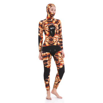 Wanita Seaskin Neoprene Soft Spearfishing 2 Potongan Wetsuits