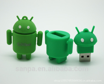 OEM promotion gift cheap custom soft pvc mini superheroe usb flash drive