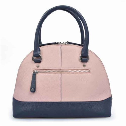 Italian Leather Handbags Trimmed Top Handle Bag