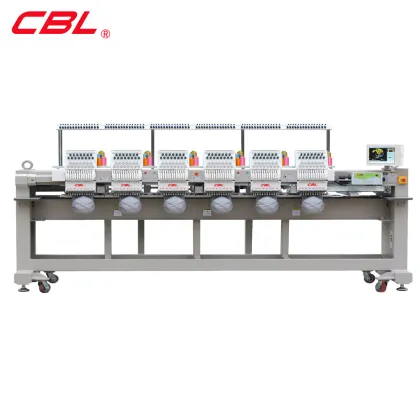 Computerized CBL 6 Head 15 Colors Tajima Cap Embroidery Machine