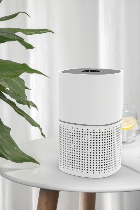 2024 Wholesale Smart Desktop Electric Hot Air Purifier with HEPA Filter  for Room Air Cleaning
