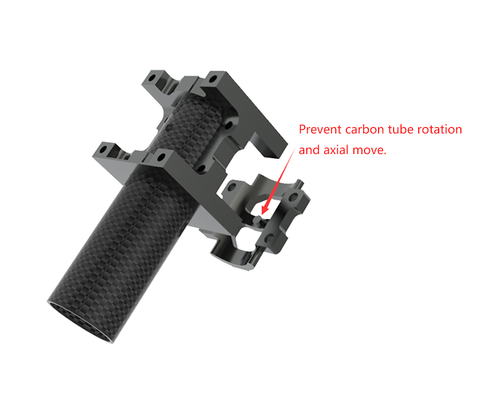 20mm Alloy Clamp for drone Prevent carbon tube rotation and axial move.