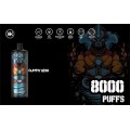 KK Energy 8000 PUFF CORSHARGEAL MESH MESH MESH قابل استفاده