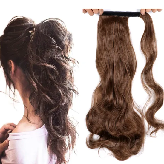 Curly Wave Ponytail Hair Extension Synthetic Hairpiece Attachment Hair for Braids Crochet Clips in Extension