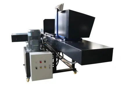 clothes rag bagging machine with weighing system