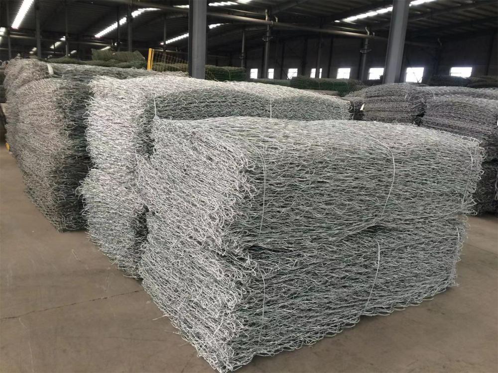 hexagonal woven wire mesh PVC coated Gabion box