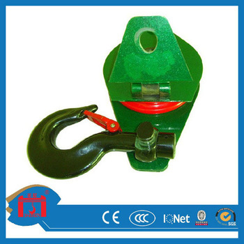 1 ton snatch steel wire rope pulley block