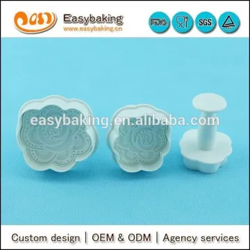 3 pcs peony fondant flower plunger cutter