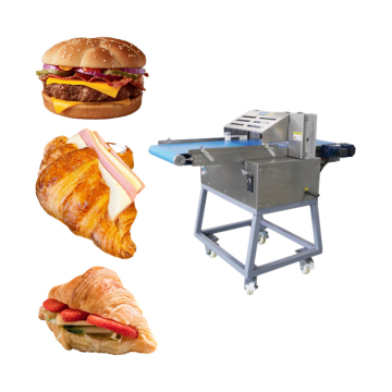 Volledig automatische hamburger Slicing Machine: perfect voor efficiënte bakkerij- en voedselverwerkingsactiviteiten