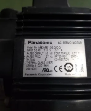 MDME102GCG Panasonic Industrial Without Oil AC Servo Motor