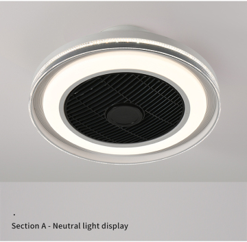 Lámpara de ventilador LED de control remoto de control remoto de D50cm de interiores modernos