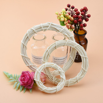 10/15/20CM Rattan home decor Wall pendant christmas garland wedding decorative flower wreaths Bridal headdress artificial plants