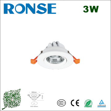 3W LED LED LED LIGHT LIGHT DIE CASTING Perumahan Serbuk Putih Menyembur Surface Finishing