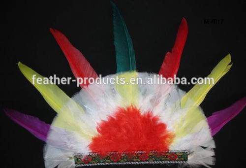 decorative feather headgear for party-- made in China M-4017