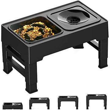 Điều chỉnh hình dạng hình tứ giác của con chó nhựa với giá đỡ không tràn